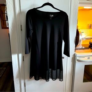 NWT BEAUTIFUL SLENDER ME SHAPE WEAR LACE PANEL ELBOW SLEEVE  TUNIC SZ. L  LARGE